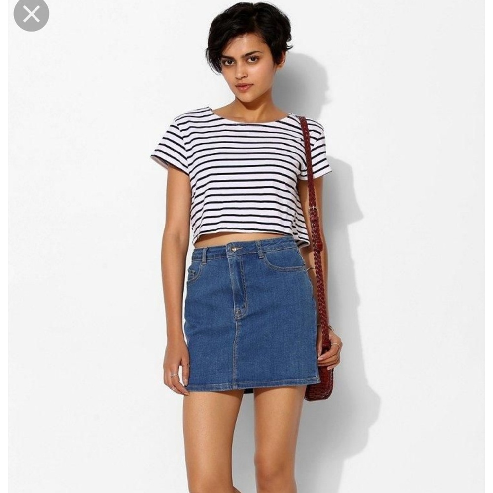 EUC Kimchi Blue Denim Mini Skirt Size 6